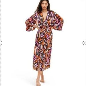 DVF X Target Diane Von Furstenberg Disco Zebra pink black orange ROBE X SMALL